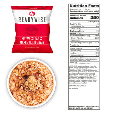 240 Serving Package - 40 lbs - Includes: 1 - 120 Serving Entrée Bucket and 1 - 120 Serving Breakfast Bucket